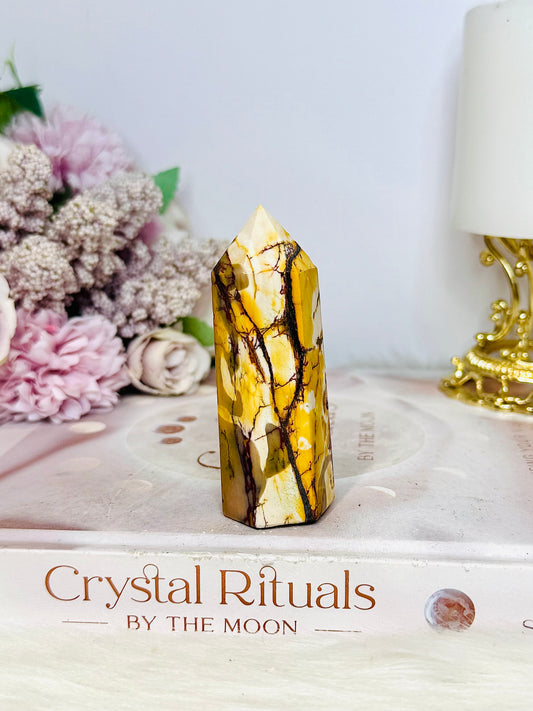 High Grade Mookaite Jasper Chunky Tower with Hematite Inclusions 8cm