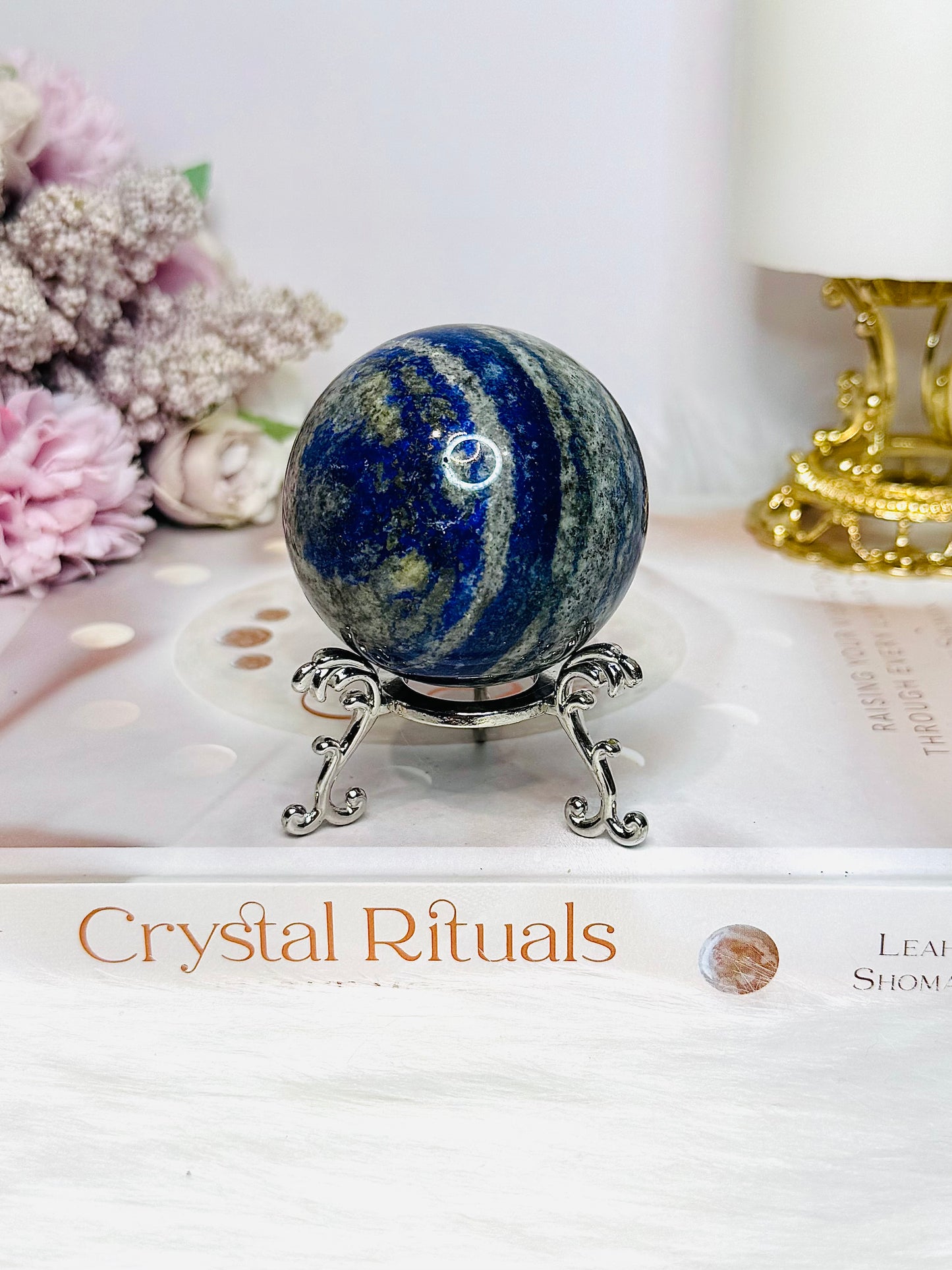 Lapis Lazuli Sphere On Stand 244g