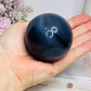 Large Agate Sphere on Stand 327g