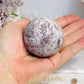Pink Tourmaline Sphere on Stand 215g