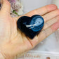 Puffy Black Agate Heart