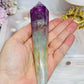 Watermelon Fluorite Tower | Wand with Rainbows 15.5cm