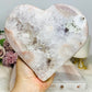 Huge High Grade Pink Amethyst Druzy Heart 16cm 1.57KG