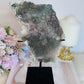 Natural Zeolite | Flower Amethyst Slab on Custom Made Stand 22cm (Inc Stand)