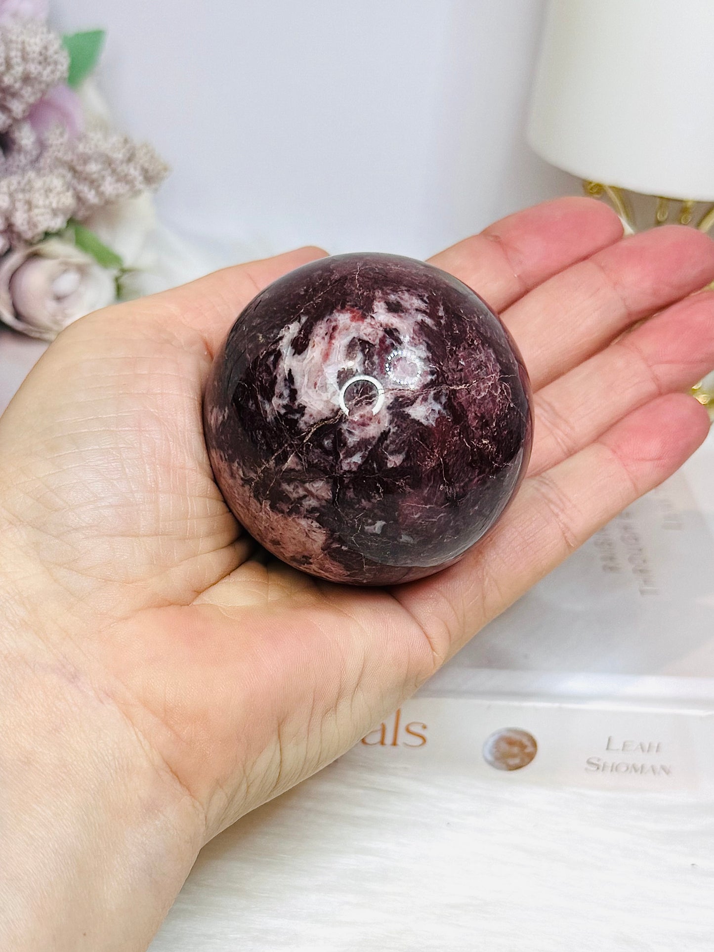 Red Jasper Sphere on Stand 264g