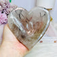 Large Chunky Black Tourmaline In Quartz Carved Heart Bowl 395g