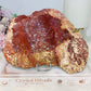 Large High Grade Ocean Jasper Druzy Slab On Stand 19cm 913g
