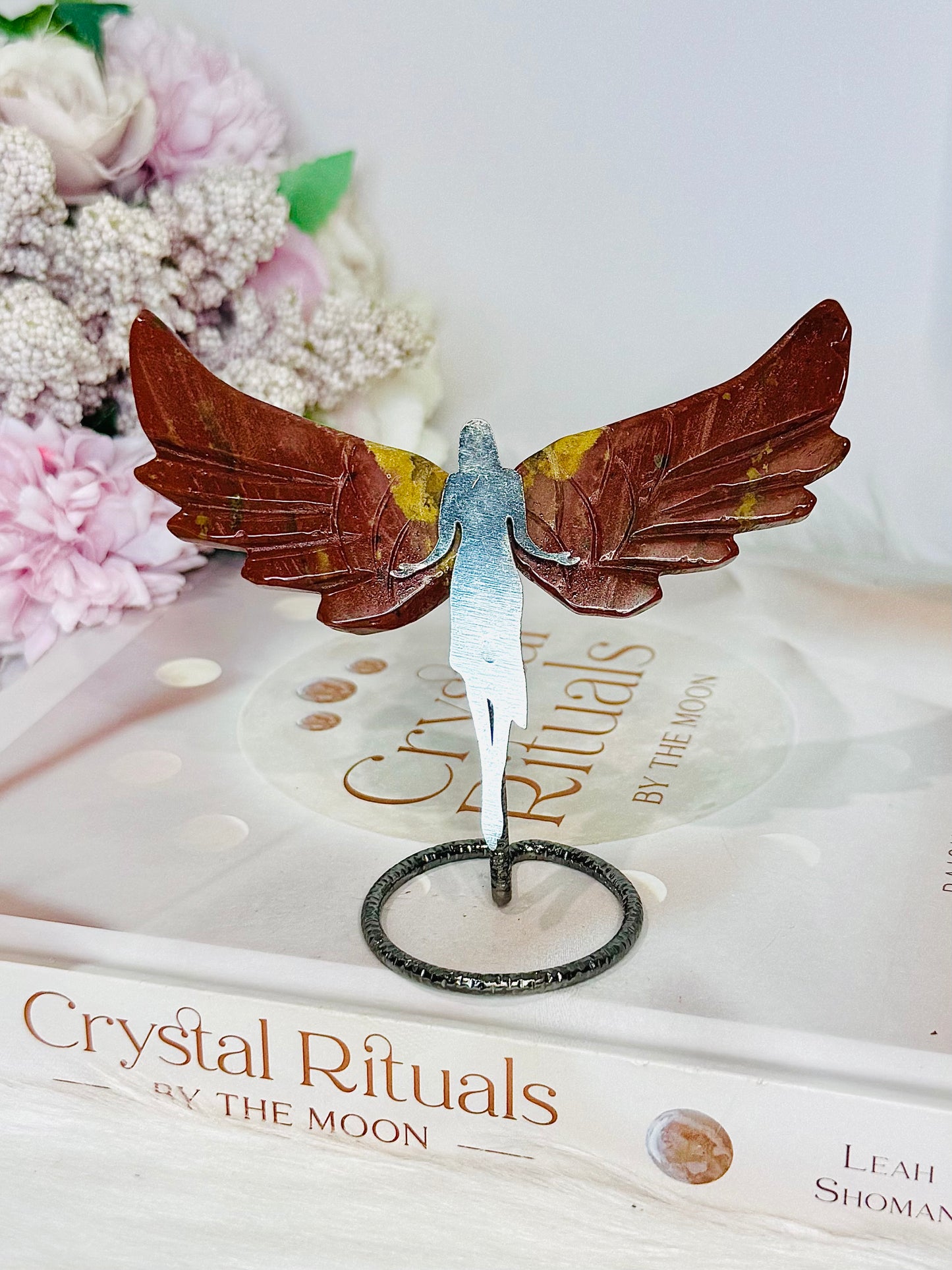Red Jasper Angel Wings 10cm