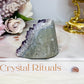 High Grade Deep Purple Amethyst Base Cut Cluster 7cm