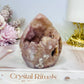 Druzy Pink Amethyst Freeform | Flame 10cm 239g
