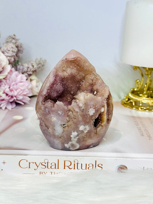 Druzy Pink Amethyst Freeform | Flame 10cm 239g
