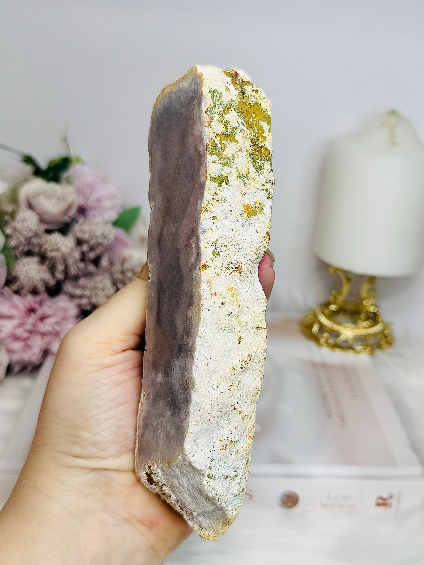 Pink Amethyst Druzy Chunky Slab 17cm 424g