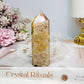 Flower Agate Druzy Tower 9cm