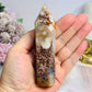 Druzy Flower Agate Tower 11cm