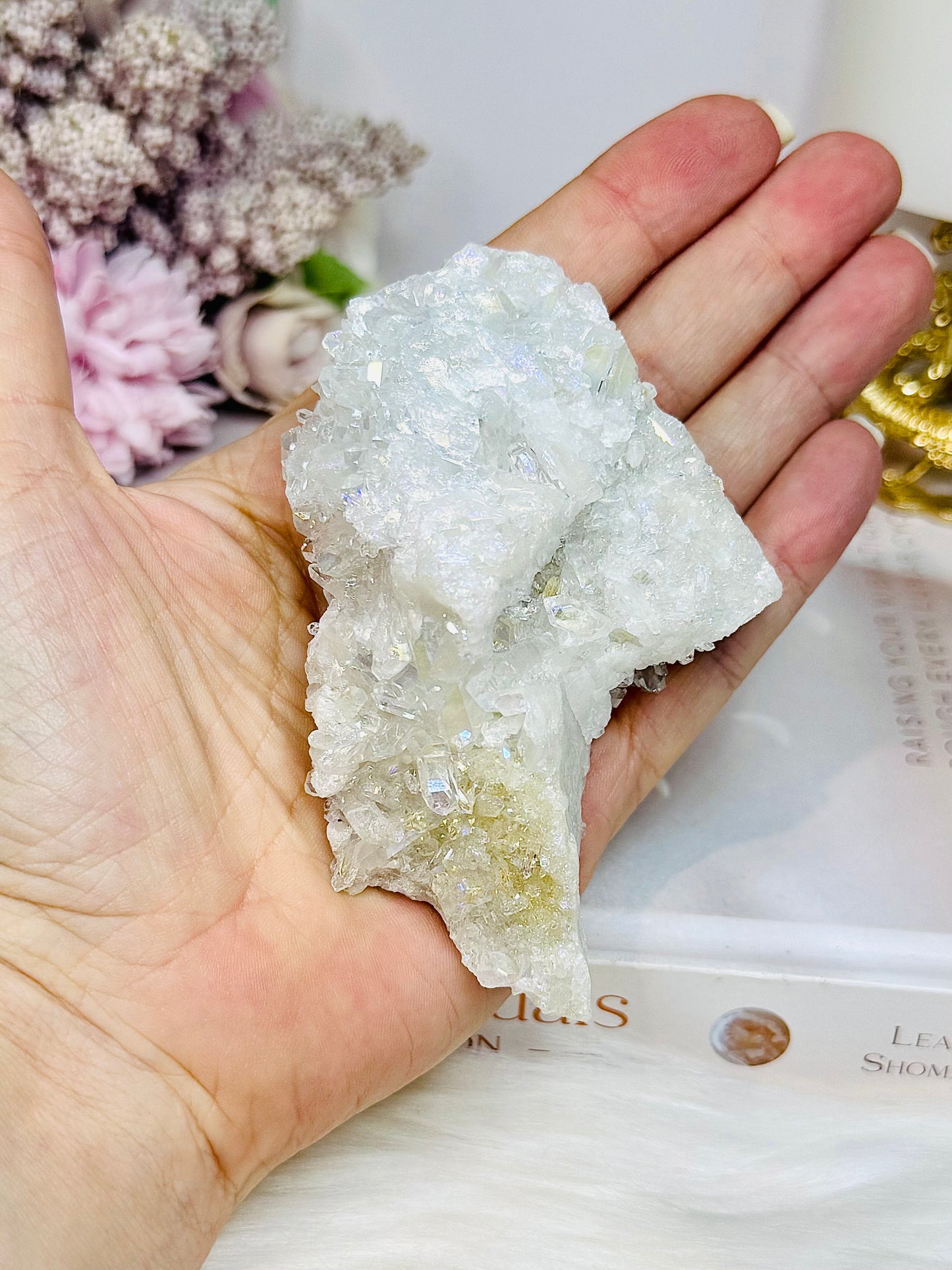 Angel Aura Quartz Cluster 9cm
