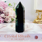 Beautiful Chunky 10cm Black Druzy Agate Tower