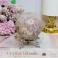 Large Pink Amethyst Sphere on Stand 466g