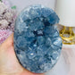 Deep Blue Celestite Cluster Freeform On Stand 11cm 966g