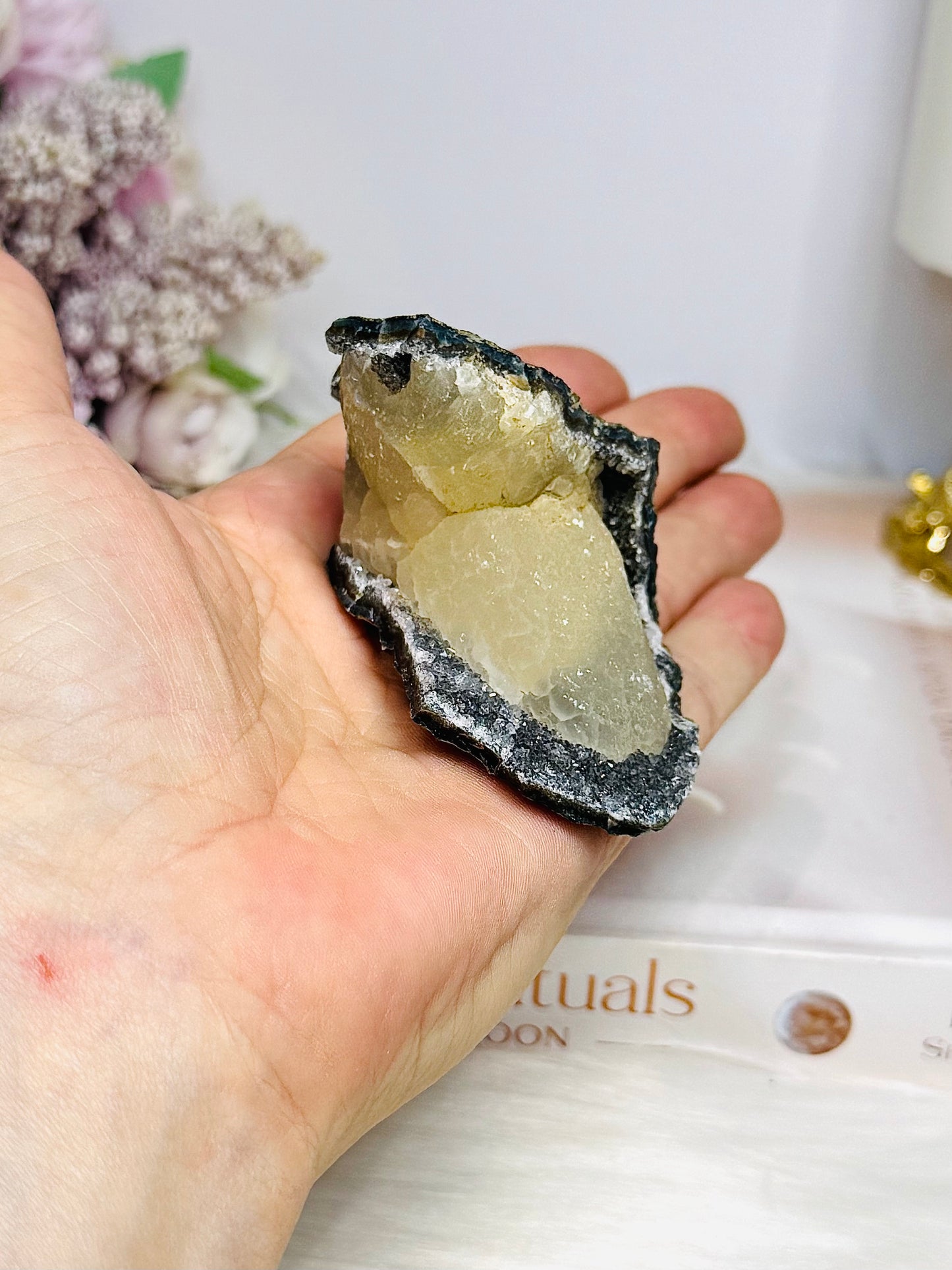 Amethyst with Calcite Specimen 101g