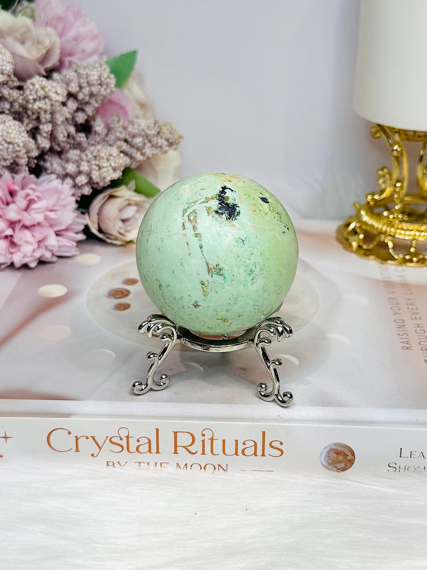 Rare Large Inca Turquoise Sphere on Stand 169g