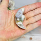 Green Flower Agate Moon 5.5cm