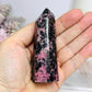 High Grade Rhodonite Tower 9cm