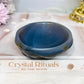 Agate Carved Bowl with Blue Calcite Chips 338g
