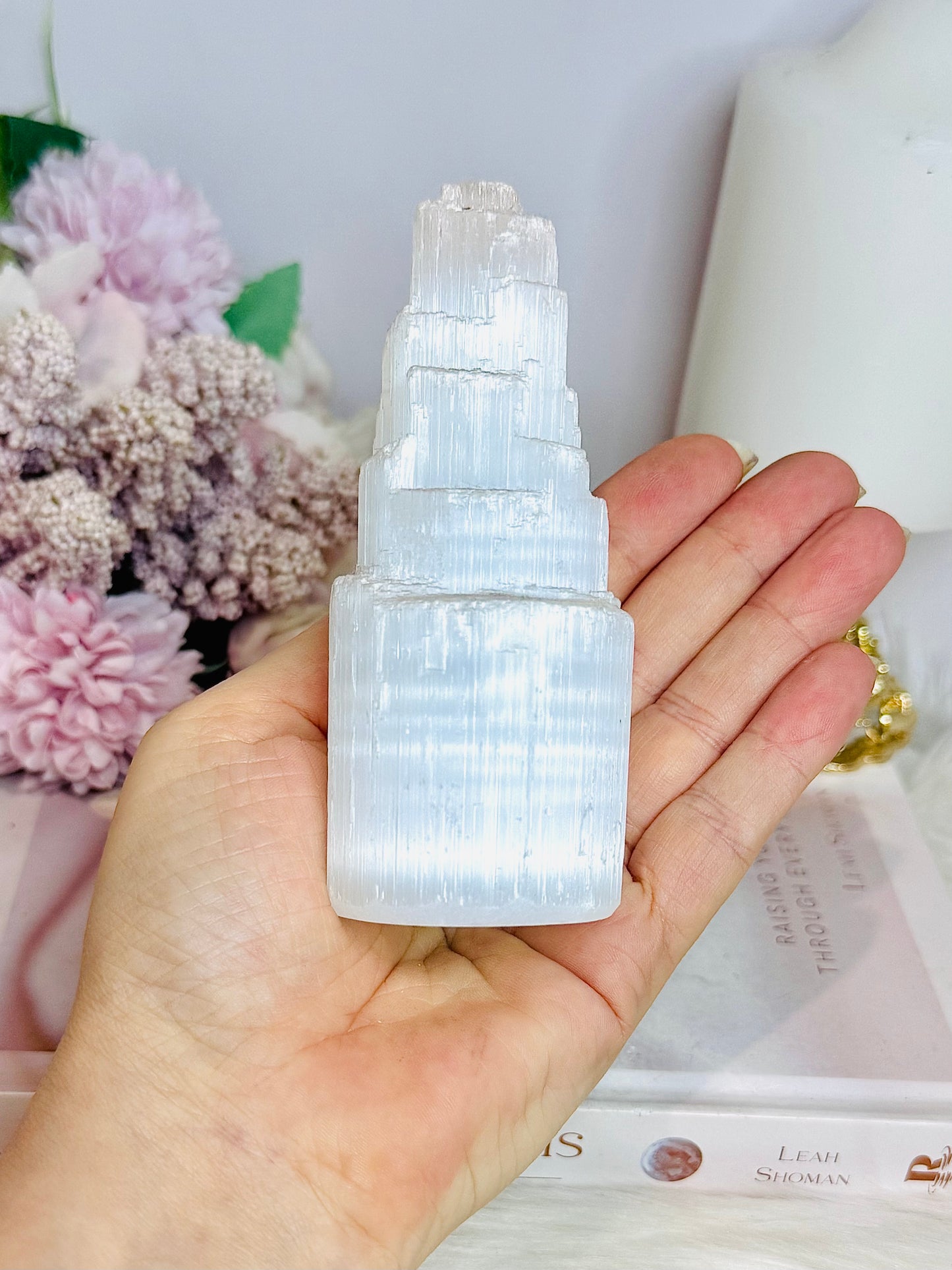 Selenite Tower 11cm