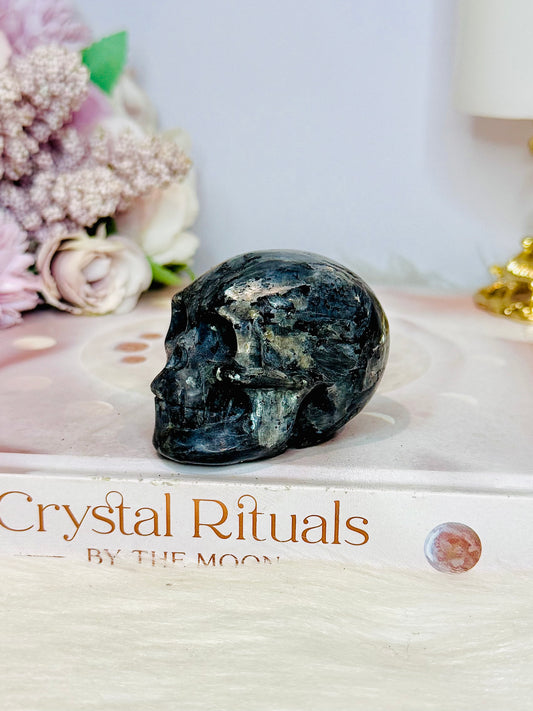 Larvikite Carved Skull 5.5cm