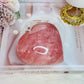 Fabulous Large Chunky High Grade Dark Pink Rose Quartz Carved Heart 698grams 10cm
