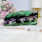 High Grade Rainbow Feather Fluorite Thick Slab 15cm