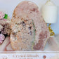 Large Natural Druzy Pink Amethyst Slab | Freeform 954g