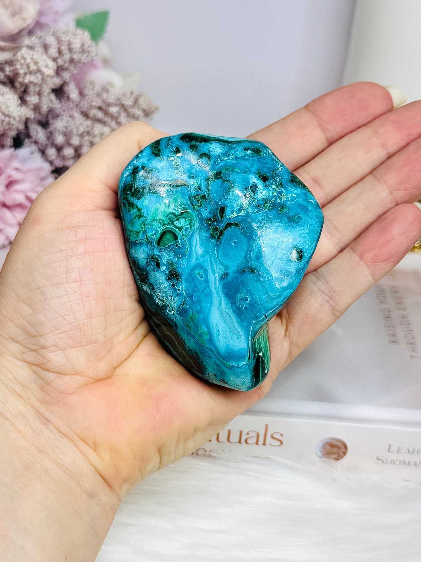 Natural Polished Chrysocolla with Malachite Specimen 8cm 273g