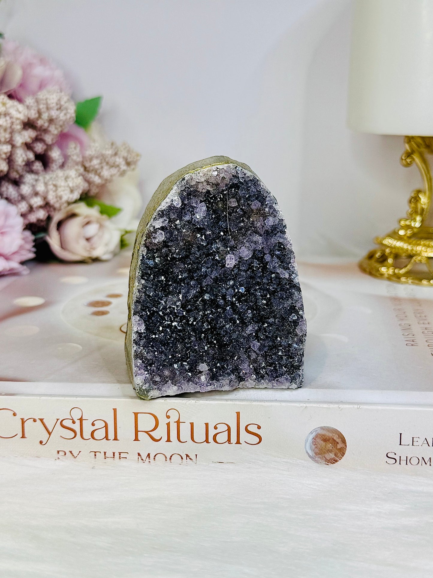 Base Cut Amethyst Cluster 6.5cm