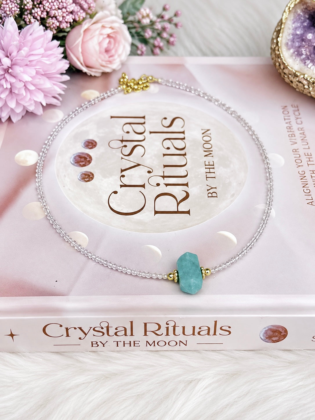 Amazonite Beaded Necklace In Gift Bag