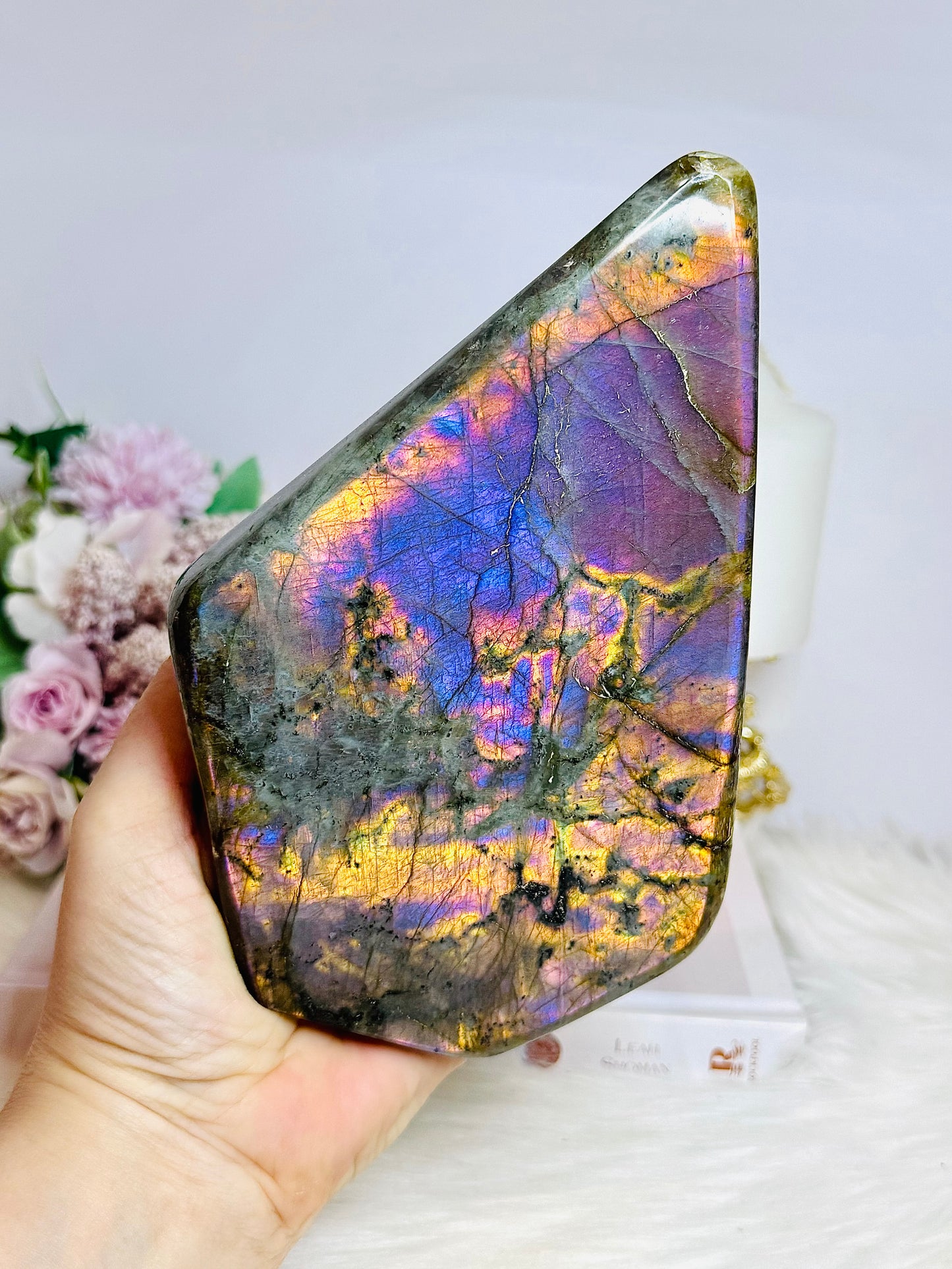 Exquisite Polished Labradorite Freeform 17cm 1.19KG