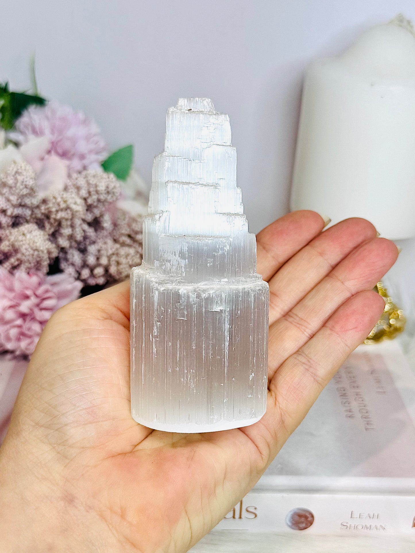 Selenite Tower 11cm