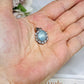 Silver Aquamarine Pendant in Gift Bag