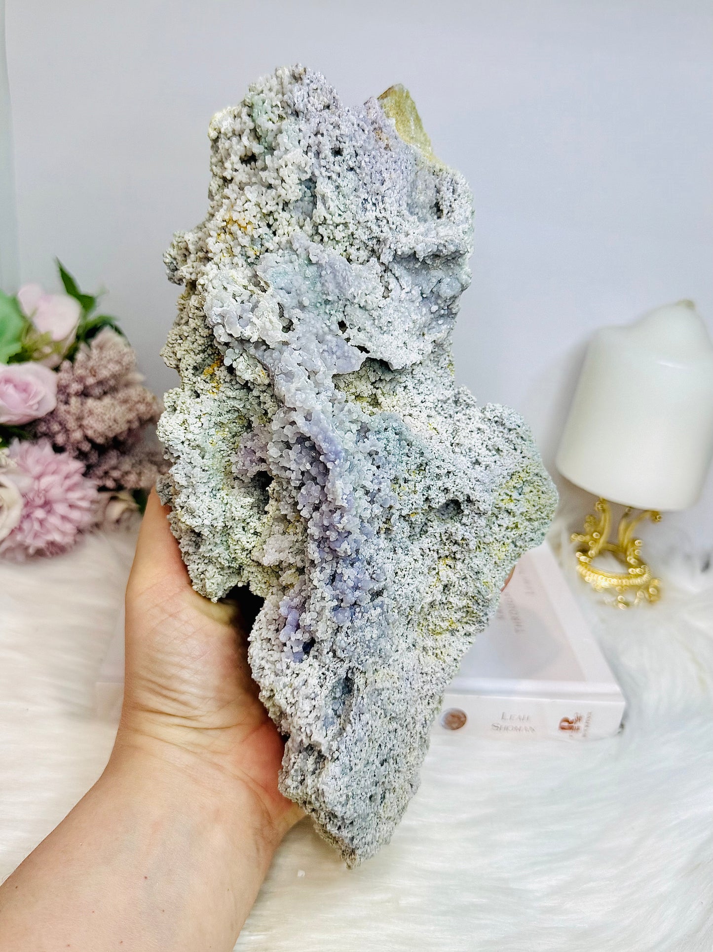 Huge Natural Grape Agate | Purple Chalcedony Specimen 26cm 2.15KG
