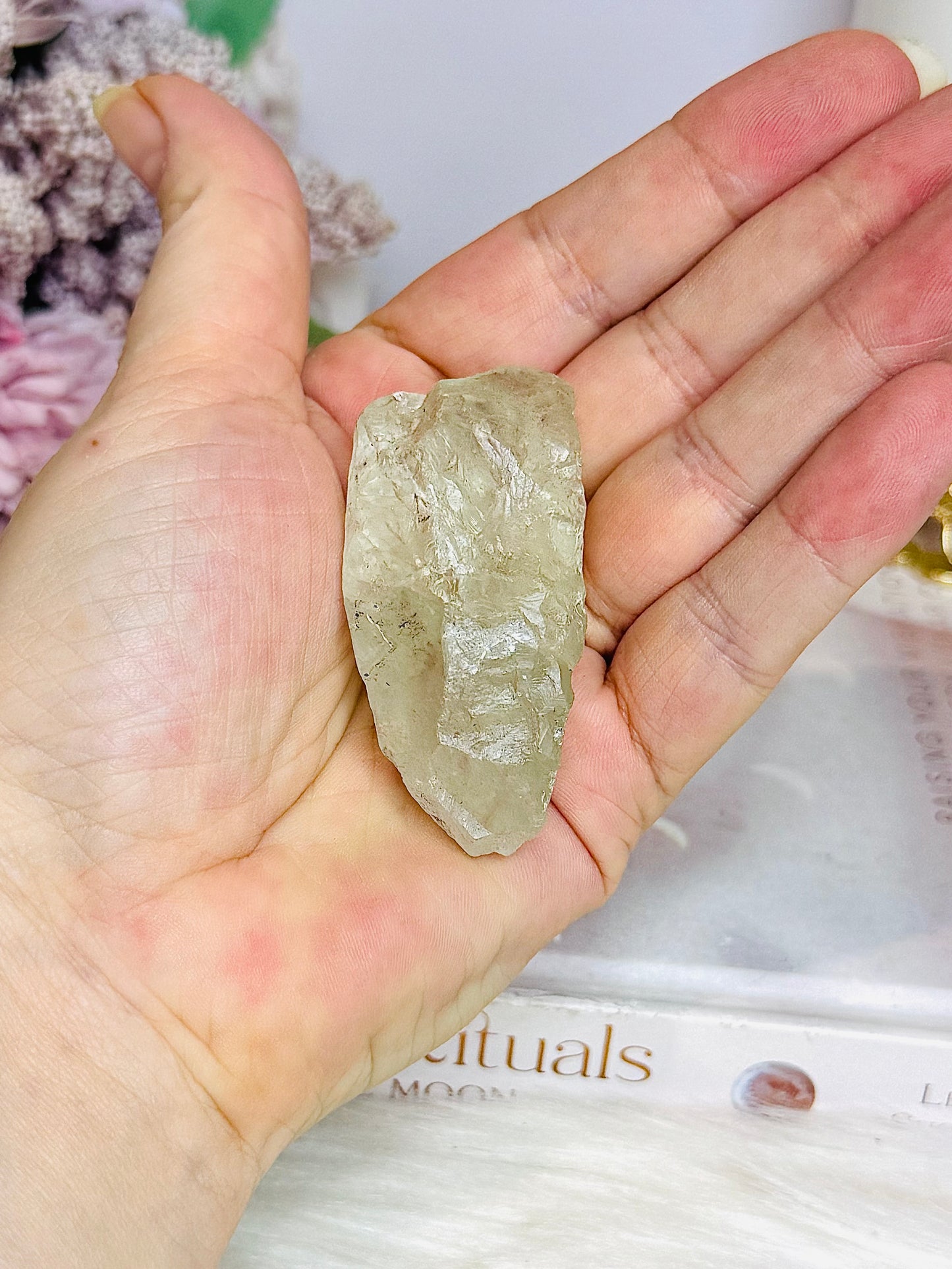 Natural Prasiolite | Green Amethyst Specimen 6cm