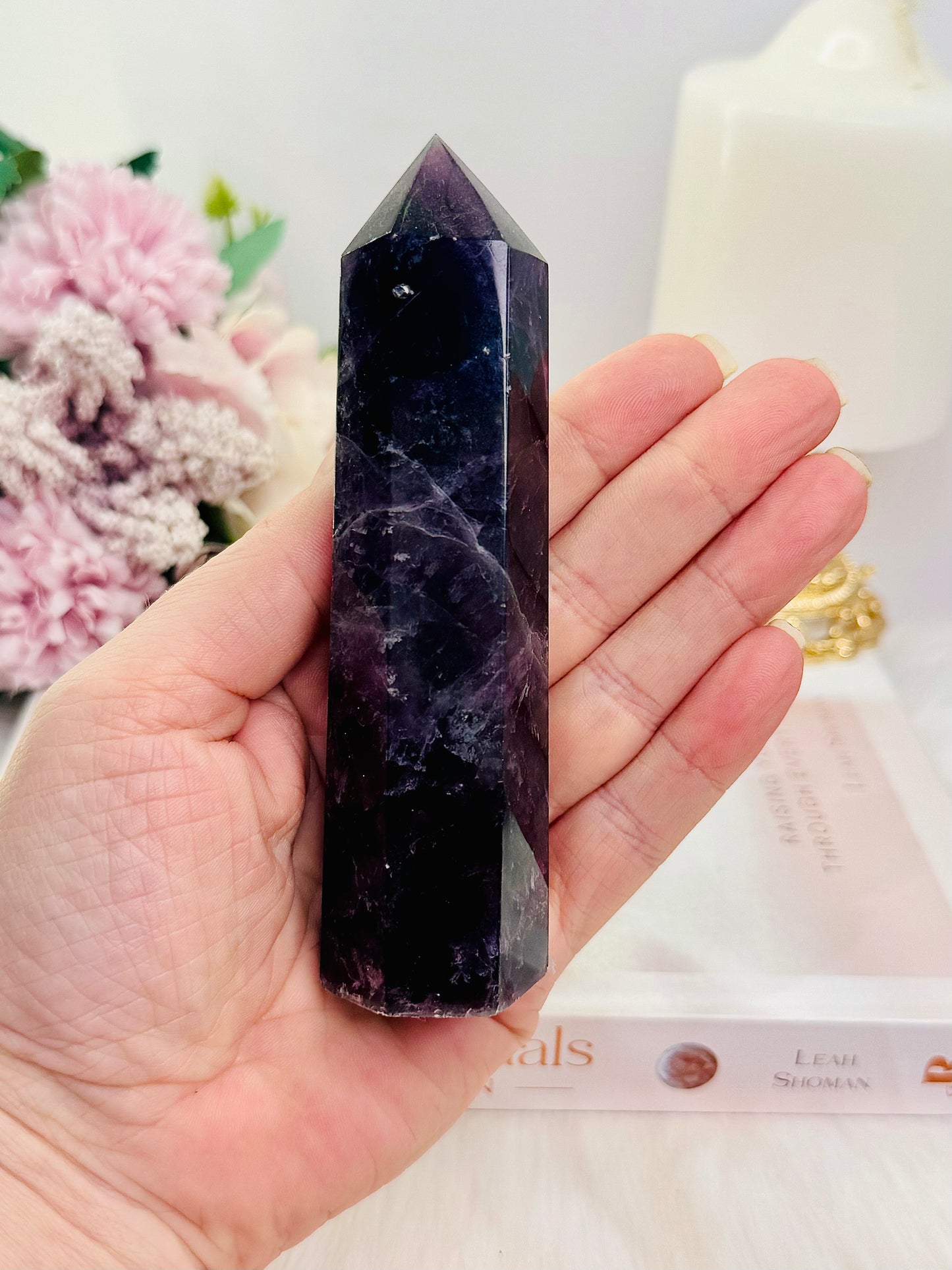 Purple Fluorite Chunky Tower 12.5cm