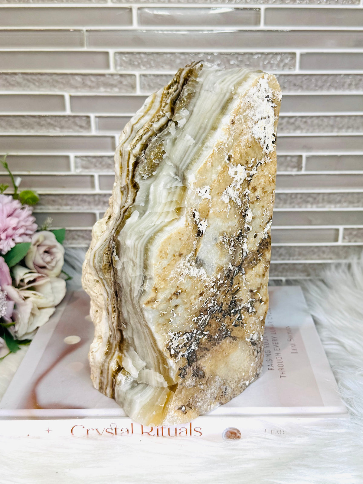 Huge Natural Aragonite Freeform | Slab 20cm Tall 2.87KG