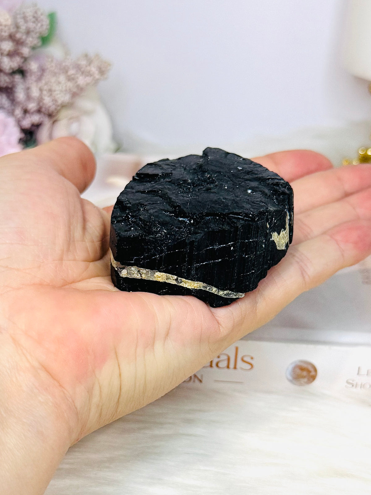 Natural Black Tourmaline Rough 162g