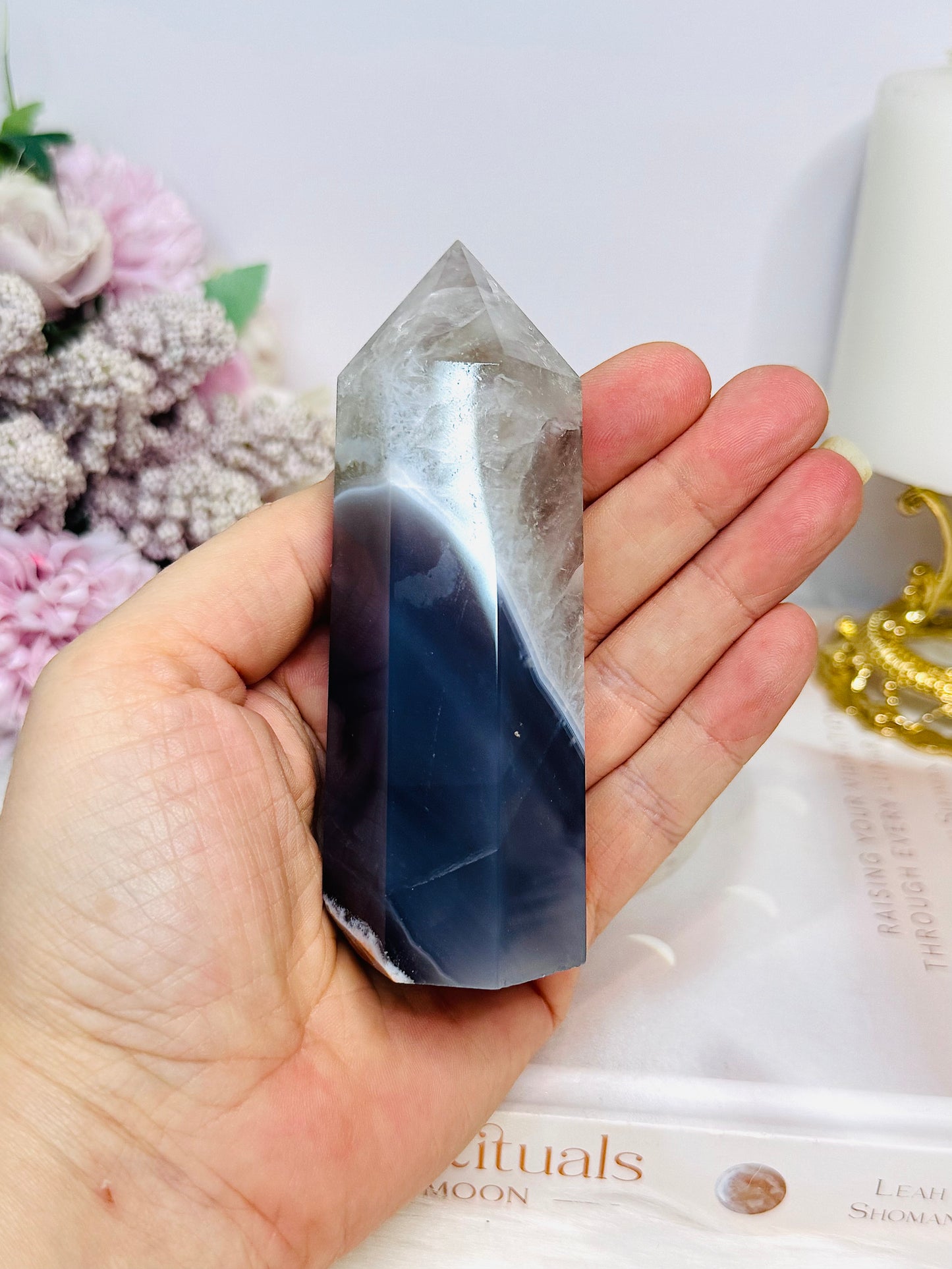 Chunky Agate Tower 10.5cm