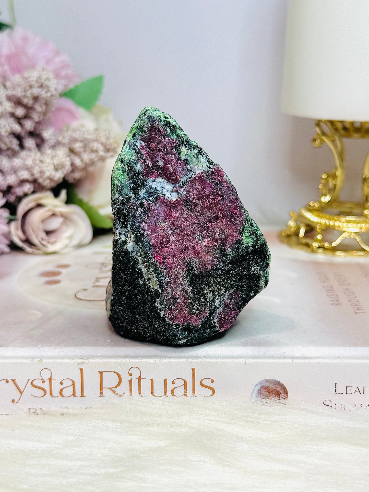 Natural Ruby in Zoisite Specimen UV Reactive 268g