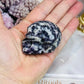 Purple Root Fluorite Carved Skull 6cm