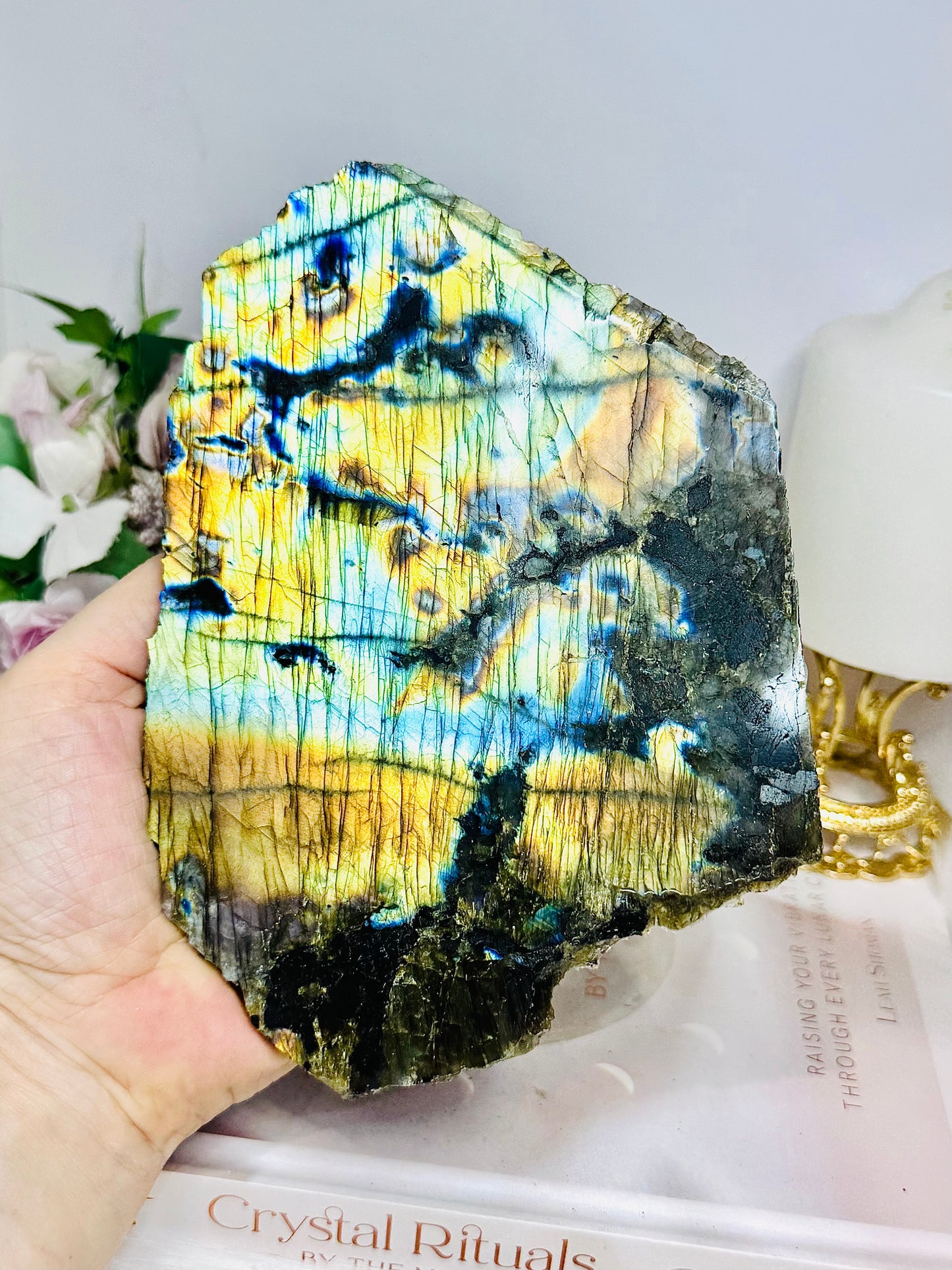 Labradorite Double Sided Slab 17.5cm
