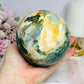 Large Ocean Jasper Sphere On Stand 1.19KG