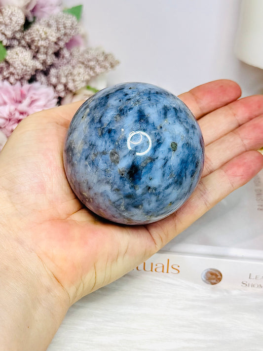 Large Blue Owyhee Opal Sphere 400g