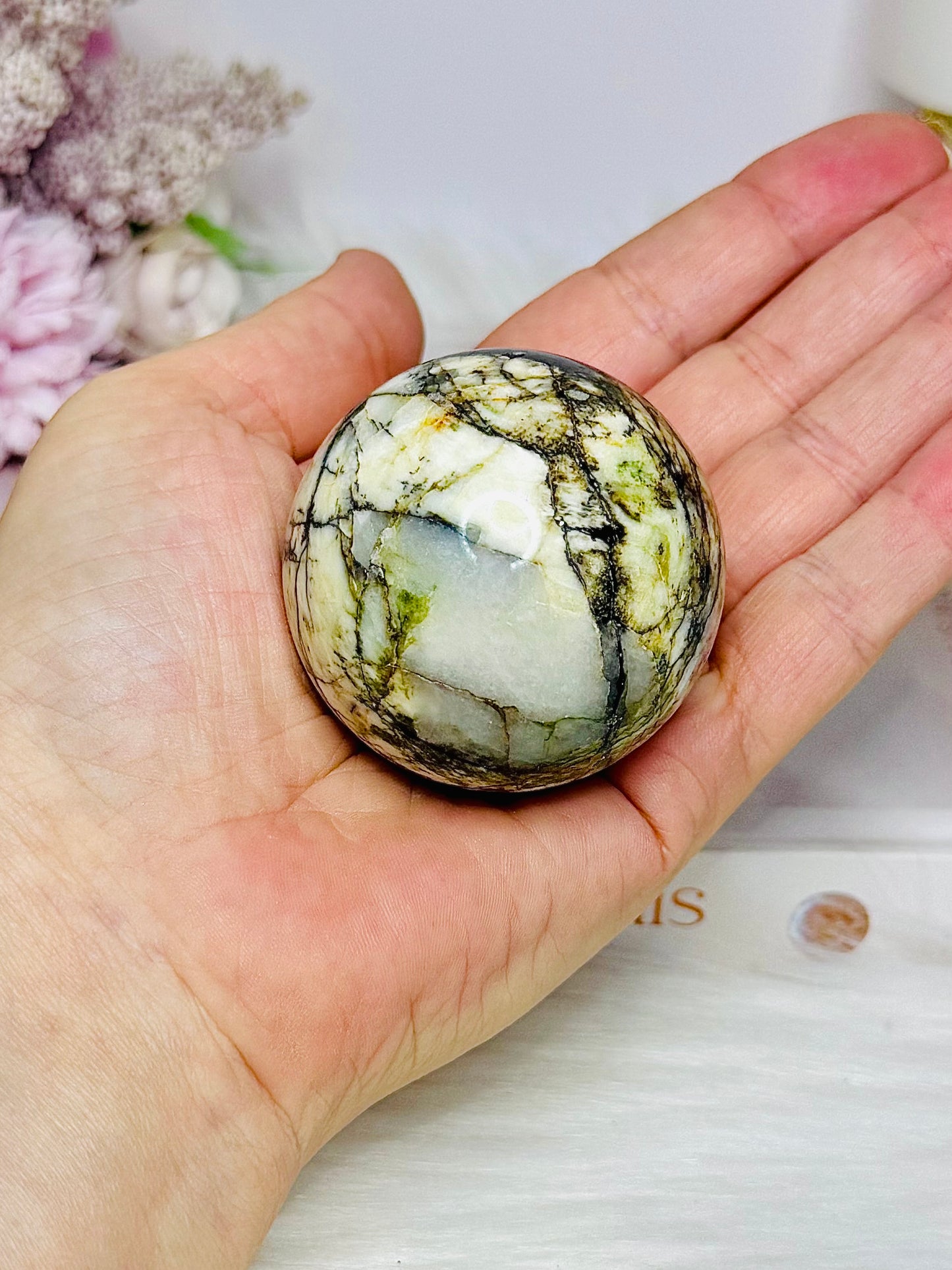 Rare Natural Purpurite Sphere On Stand 185g